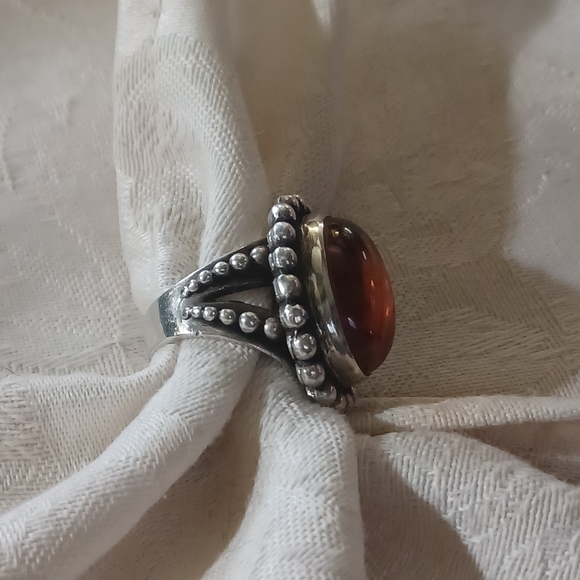 Stephen Dweck Amber Ring, Sterling Silver, Size 6.5 - Picture 6 of 12